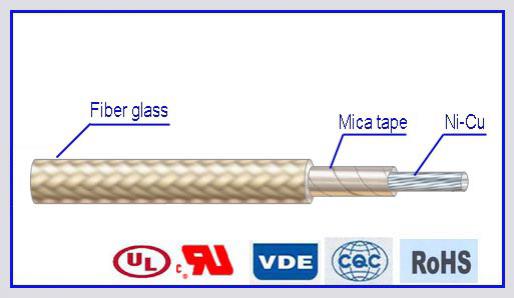  AWM 5107 Fiberglass Braid Mica Tape Electric Wire  